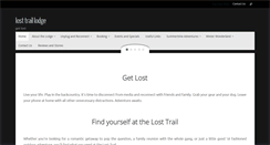 Desktop Screenshot of losttraillodge.com